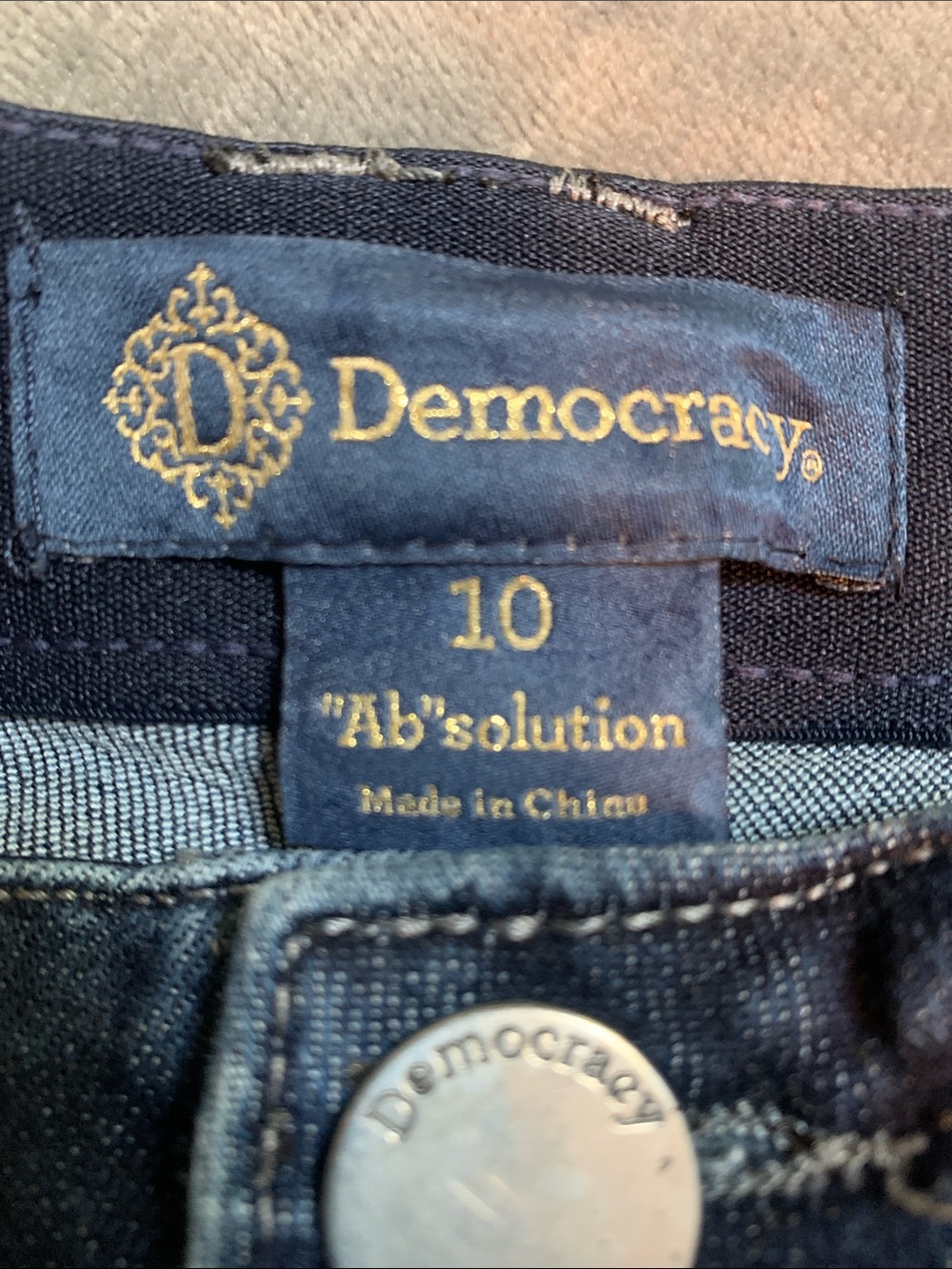 Democracy Dark Blue Flare Jeans - Picture 2 of 3